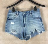 PACSUN High-Rise Cut-off FESTIVAL Denim Jean Shorts 29 Photo 0