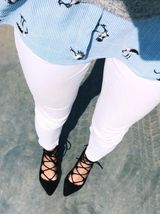 Pointed Toe Black Flats Size 6 Photo 0