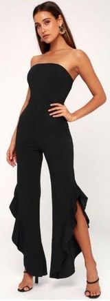 Lulus Ruffle Leg Jumpsuit Photo 0