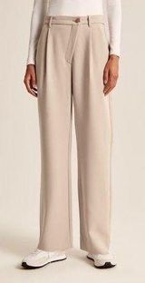 Tailored Relaxed Straight Pant With Crossover Detail Photo 0