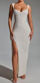 Embellished Open-Back Maxi Dress Photo 0