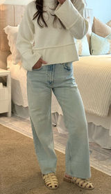 ZARA High-Rise Wide-Leg Jeans Photo 0