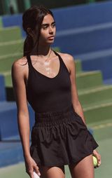 Free People Movement Black Get Your Flirt On Shortsie FP Movement Photo 0