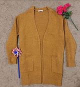 Forever 21 Mustard Cardigan Sweater Photo 0