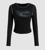 Not in the Mood graphic long sleeve tshirt Photo 0