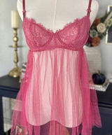 Victoria’s Secret Pink Babydoll Lingerie Bra, Size Medium Women’s Photo 0