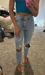 Hollister Distressed Mom Jeans Photo 0