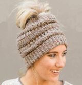 C.C. White Beanie Photo 0