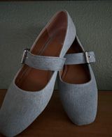 Denim Mary Jane Flats Size 8 Photo 0