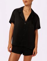 Parade Black Satin Pajama Set Photo 0