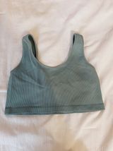 American Eagle Amercian Eagle Grey Crop Tank  Photo 0