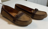 UGG Tan and Brown Suede Loafers Photo 0