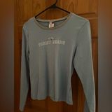 Tommy Hilfiger Light Blue long sleeve tee size xl vtg y2k Photo 0