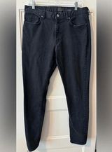 H&M SKINNY COUPE MOULANTE JEANS BLACK SIZE 33 Photo 0