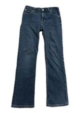 GAP Bootcut Stretch Medium Wash Denim Jeans Mid Rise Distressed Size 6 Long Photo 0