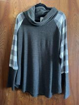 Honeyme  gray cowl neck sweater Photo 0