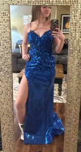 Rachel Allan Royal Blue Prom Dress Photo 0