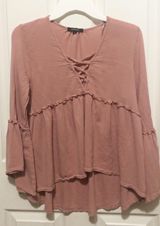 Ambiance Apparel Pink Top  Photo 0