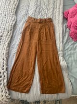 Brown Linen Pants Photo 0