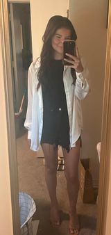 Black Denim Shorts Photo 0