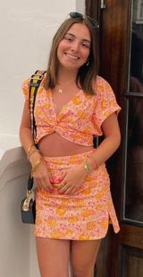 ZARA Floral Set Skirt & Top Photo 0