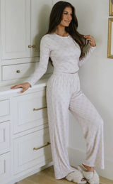 These Three Boutique pink bow pajama set Photo 0