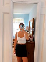 Adam Levine Black Denim Skirt Photo 0