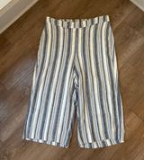 Lane Bryant NWT linen blend cropped pants elastic waist Women’s Plus size 18/20 Photo 0