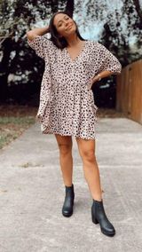 Boutique Dotted Mini Dress Photo 0