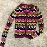 missoni for target zig zag chevron stripe button up cardigan sweater XS Photo 0