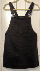 MOTO Black Overall Denim Dress Photo 0
