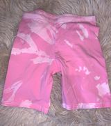 custom tie dye biker shorts Pink Size M Photo 0