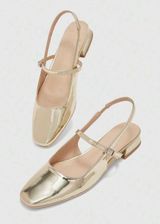 Gold Flats Size 7 Photo 0