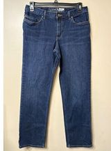 Womens Carhartt Jeans Size 14R Straight Leg Loose Fit Medium Wash 30.5" Inseam Photo 0