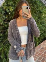 Karen Scott grey cardigan Photo 0
