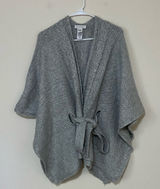 Cupcakes and Cashmere Gray Knit Oversized Wrap Poncho Sweater One Size Size M Photo 0