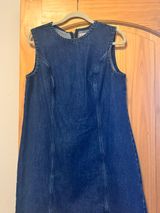 Denim Shift Mini Dress Photo 0