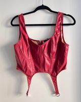 Faux Leather Corset Top Photo 0