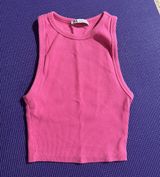 cropped pink tank Photo 0