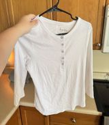 Nicole Miller Thrifted White Tee Photo 0