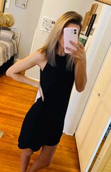 H&M Black Chiffon Dress Photo 0