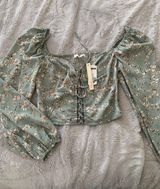 Blush Long Sleeve Blouse Photo 0