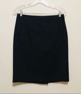 Halogen Black Faux Pockets Pencil Skirt Photo 0
