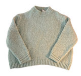 Zara WomanMint Green  Knit Sweater Acrylic Wool Blend Mock‎ Neck Pullover Size S Photo 0