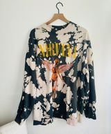 H&M NIRVANA Oversized Bleached Tye Dye Sweatshirt Photo 0