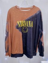 nirvana bleach dye hoodie Size XL Photo 0