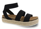 Madden Girl Sandals Platform Black Strap Women’s Size 8 Photo 0