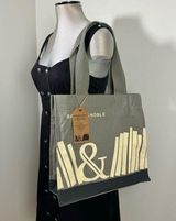 Barnes and Noble Tote Book Shopping bag in Gray NEW Photo 0