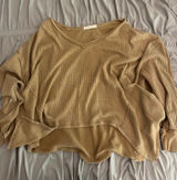 Free People Waffle Knit Sweater Photo 0