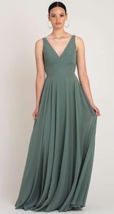 Jenny Yoo Jenny Too Maddi Eucalyptus Bridesmaid Dress Photo 0